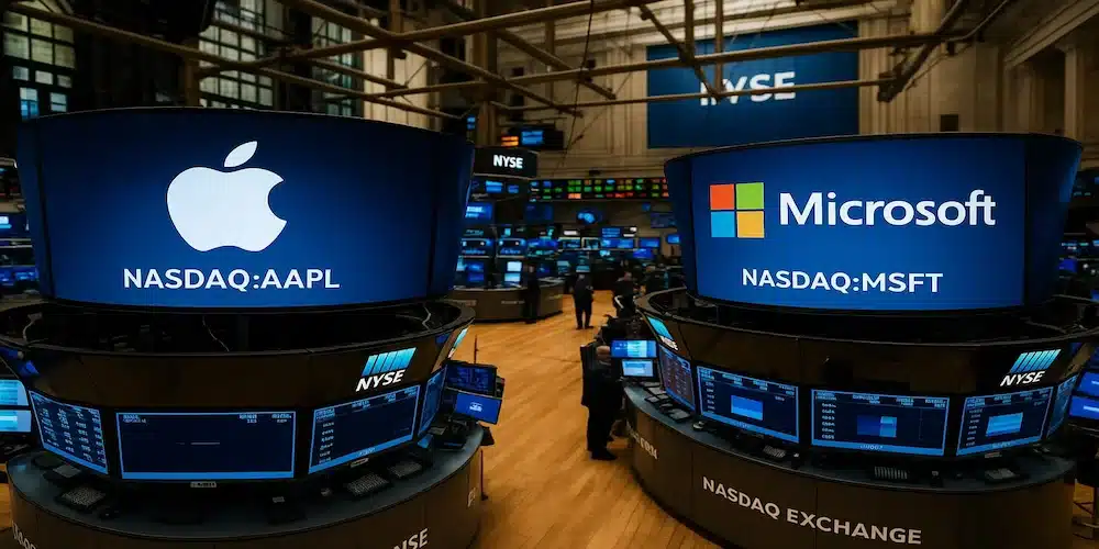 Apple vs Microsoft stock