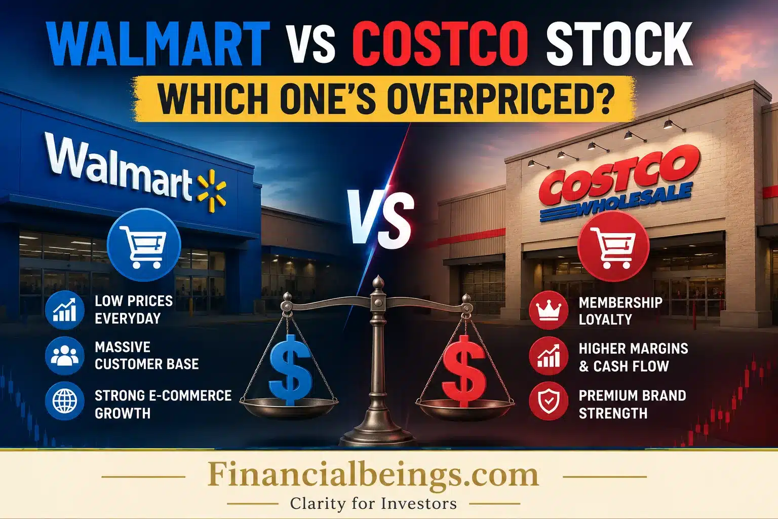 walmart vs costco stock