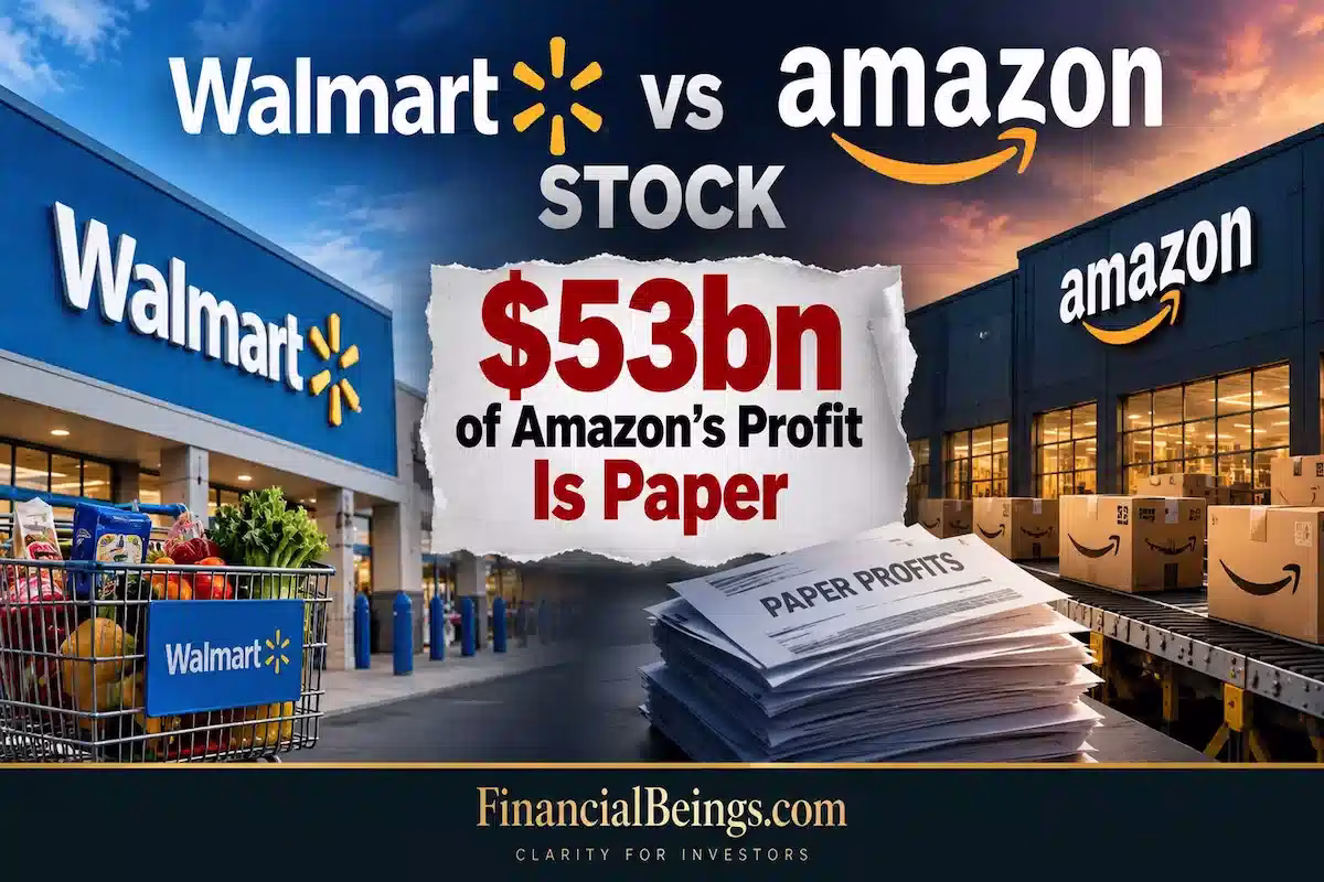 Walmart vs Amazon Stock: $53bn of Amazon's Profit Is Paper